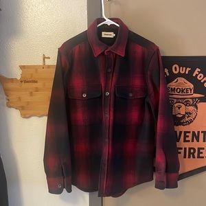Taylor Stitch Explorer Shirt Jacket Red Plaid - 40 M